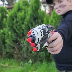 اسباب بازی تفنگ تیر فومی بلستر دوقلو Happy Graffiti Series Blaster Shoots_اسباب بازی تفنگ